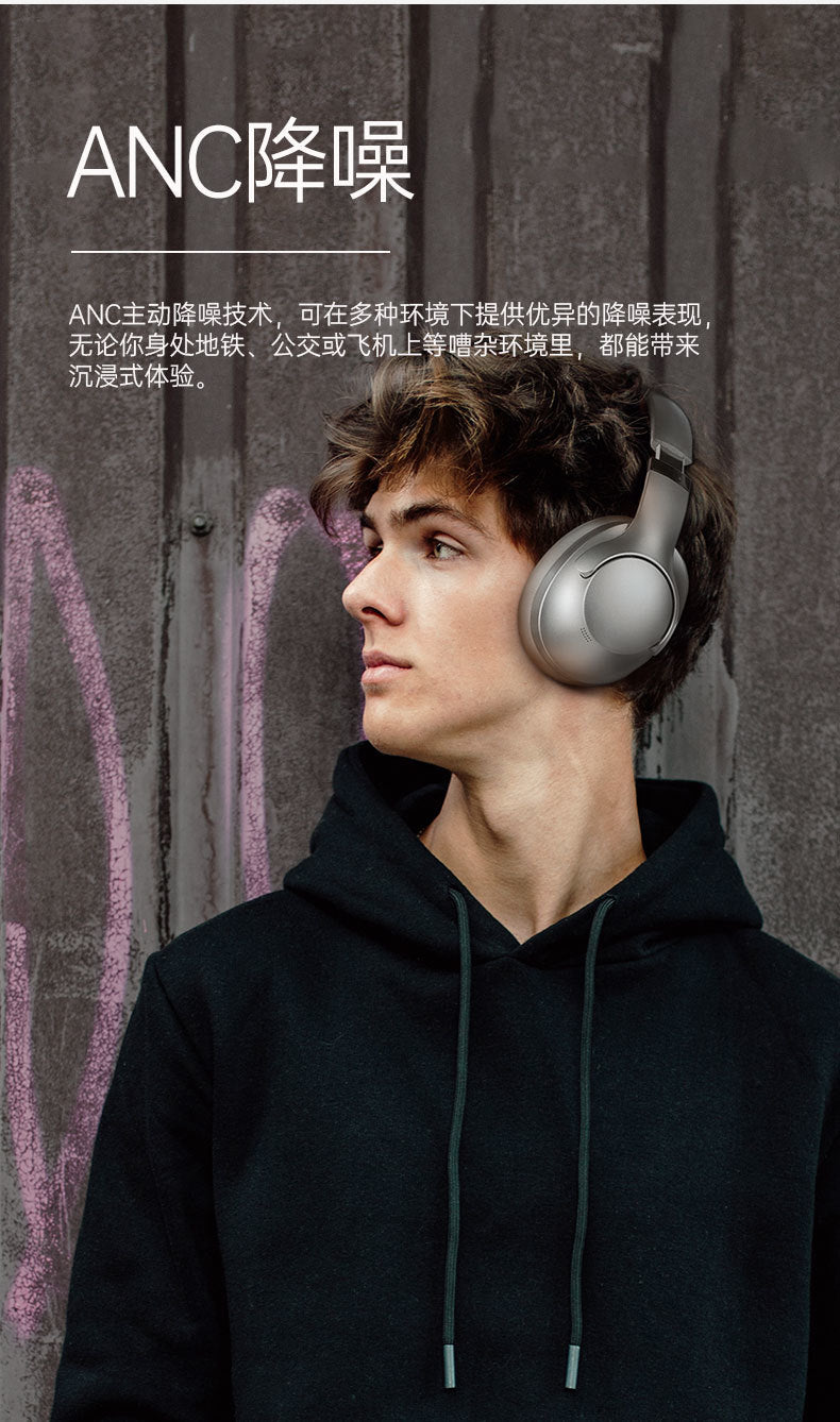 2025New Fanji Headset Bluetooth ANC Active Noise Reduction Wireless Long Endurance Apple Xiaomi Universal