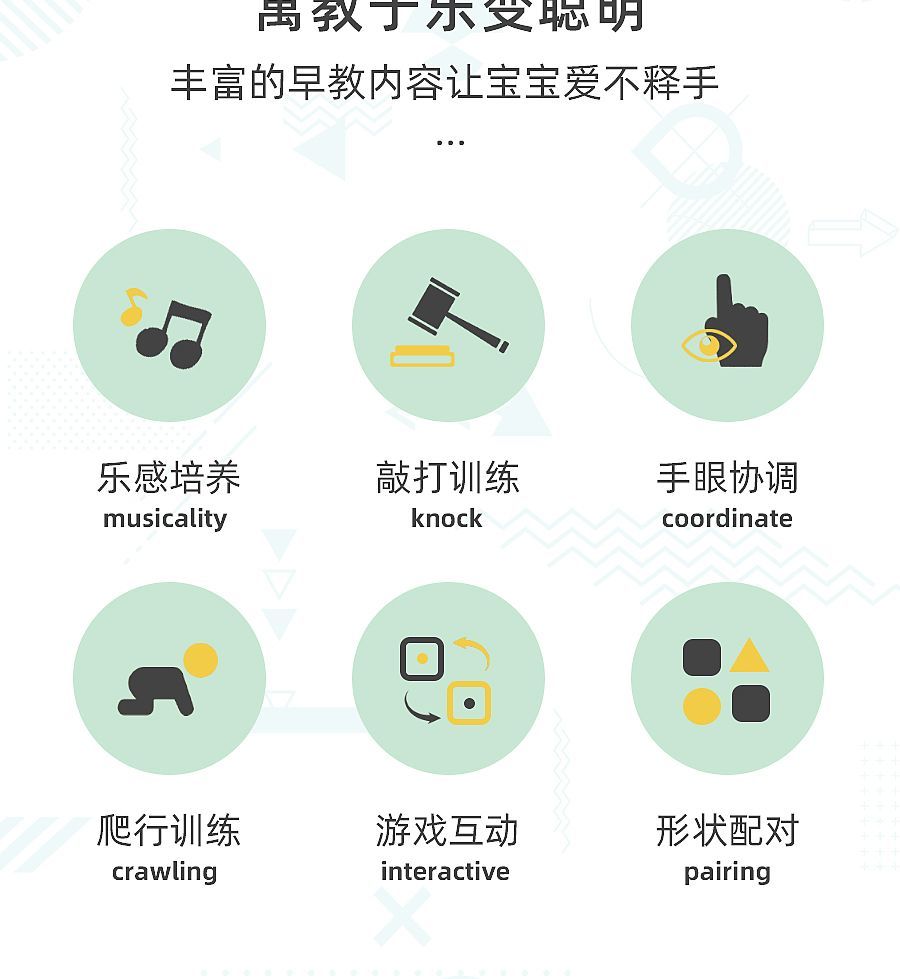 【Shop Hot Sale】Children's Toys Baby Educational Early Learning Multifunctional Gifts for One to Two Years Old1-2Boys and Girls3One Year Old4Half Child6