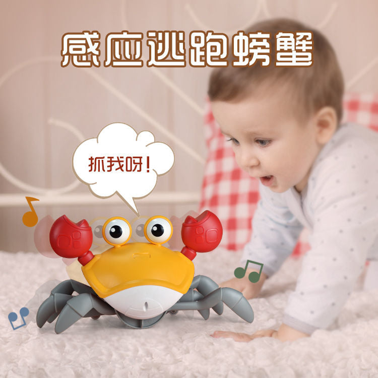 【7.6Ten Thousand People Praise】Crawling Crab Electric Induction Educational Toys1One2Year-Old Baby Attracts Baby's Attention Boys and Girls