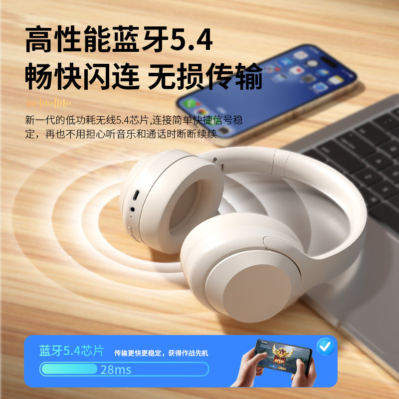 Wireless Headphones Over-Ear Bluetooth Earphones Gaming Long Battery Life Sports Gaming Phone Heavy Bass Noise Canceling Headset