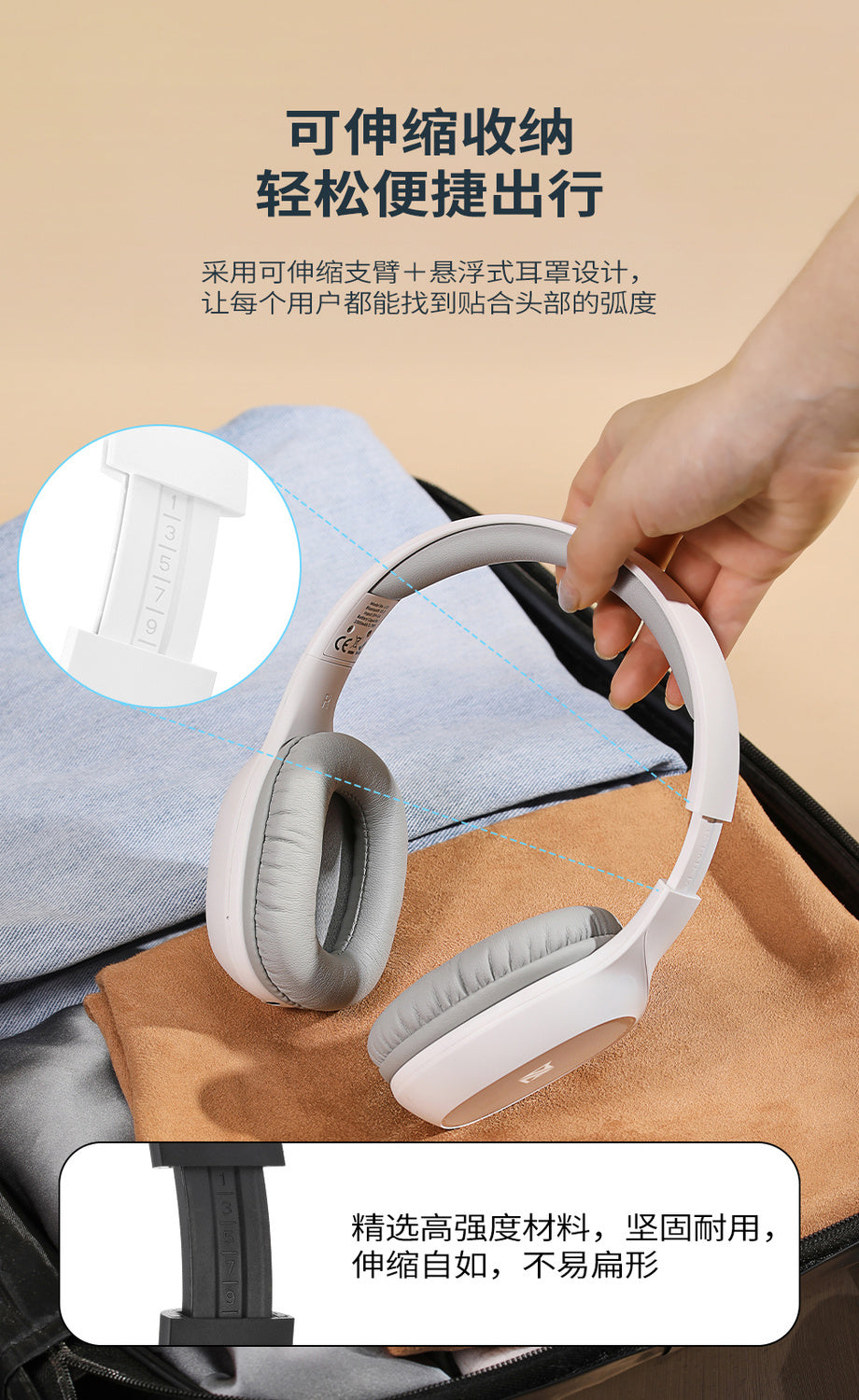 Headphones Over-Ear Bluetooth Android Apple Universal Wireless Student Gaming Music Long Battery Life Heavy Bass Headset