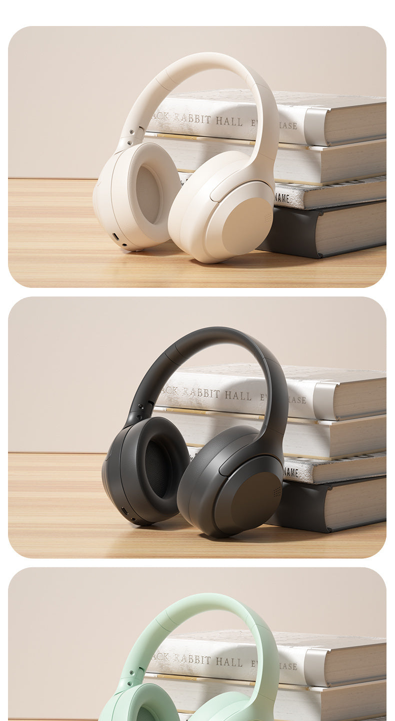 Wireless Headphones Over-Ear Bluetooth Earphones Gaming Long Battery Life Sports Gaming Phone Heavy Bass Noise Canceling Headset
