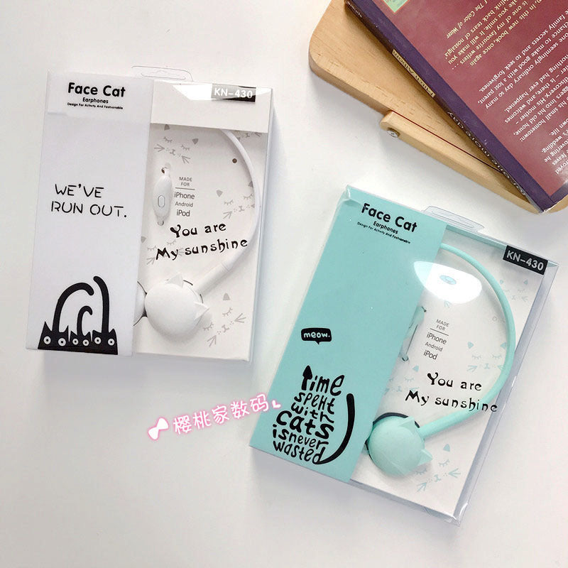 Cute Wired Headphones for Girls with Round Hole Design typec Interface vivo Huawei Glory OPPO Xiaomi Universal