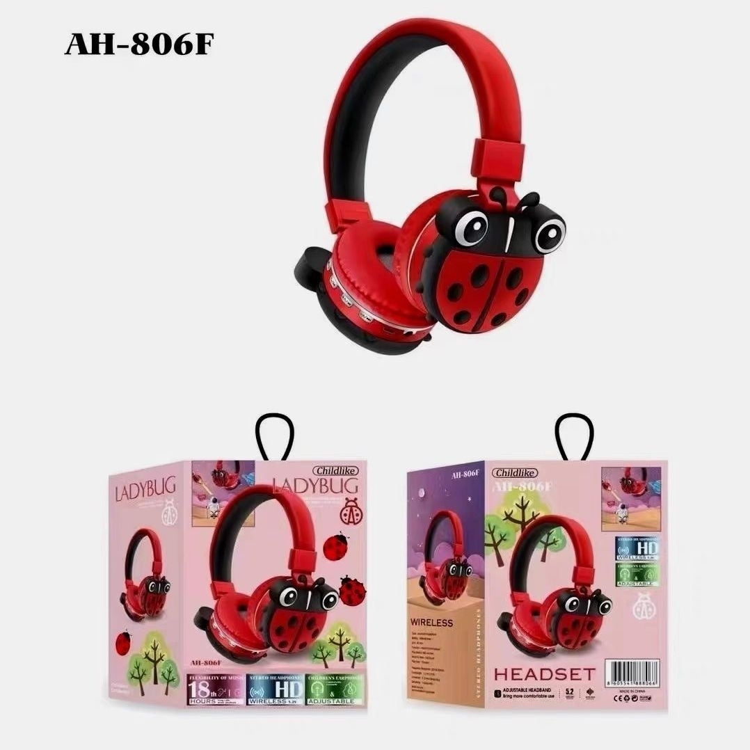 New High-Quality Cross-Border Cute 3D Cartoon Silicone Wireless Bluetooth Headphones Disney