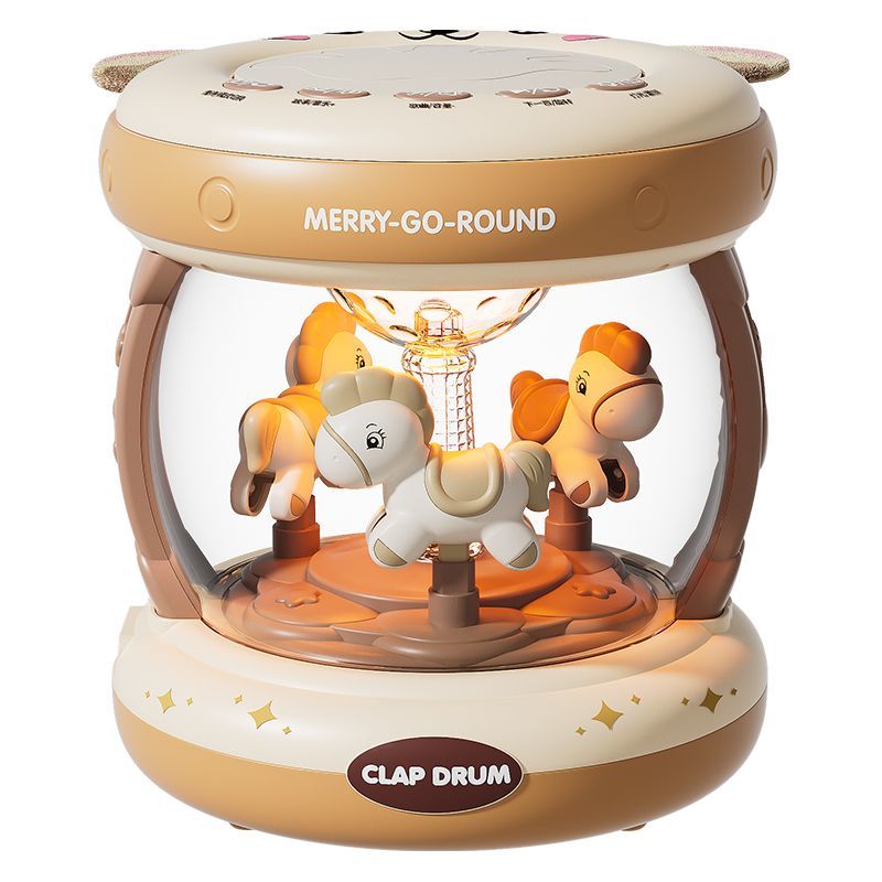 【Early Education Multi-Mode】Rechargeable Bluetooth Hand Hand Drum for Infants and Children0-6-12Months1Years Old3Music Early Educaion Puzzle Baby Toys