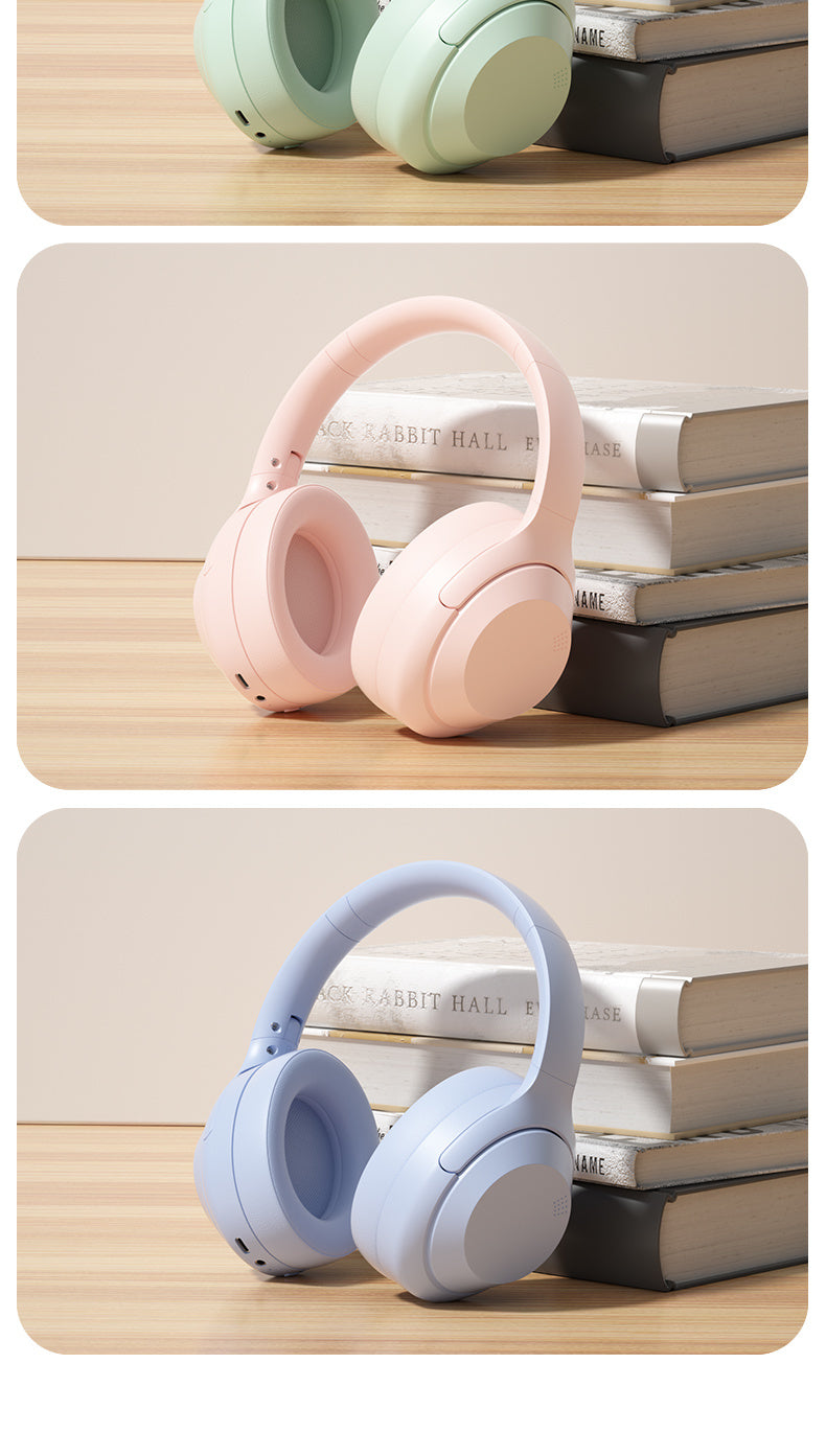 Wireless Headphones Over-Ear Bluetooth Earphones Gaming Long Battery Life Sports Gaming Phone Heavy Bass Noise Canceling Headset