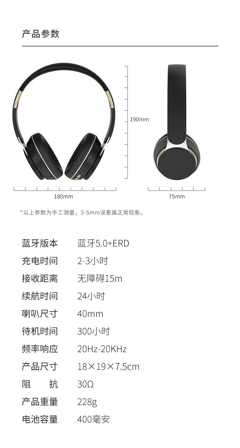 ZOOB Headset/Zuo Ban Over-Ear Headphones Sports Noise Cancelling Long Battery Life Over-Ear Gaming USB Wired