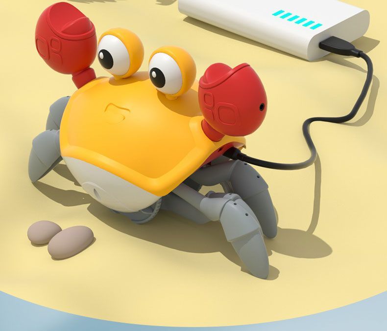 【7.6Ten Thousand People Praise】Crawling Crab Electric Induction Educational Toys1One2Year-Old Baby Attracts Baby's Attention Boys and Girls