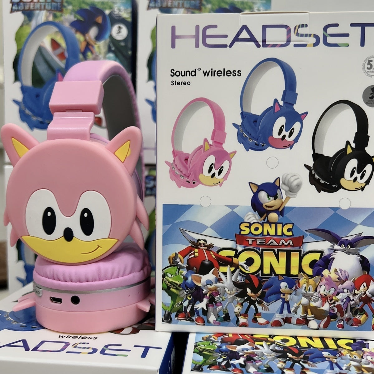 New High-Quality Cross-Border Cute 3D Cartoon Silicone Wireless Bluetooth Headphones Disney