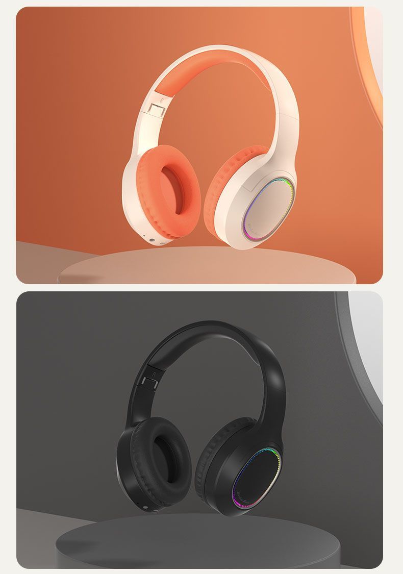 Popular Headband Bluetooth Earphones Wireless Headset High Aesthetic for Photography Android Apple Phone Computer Use