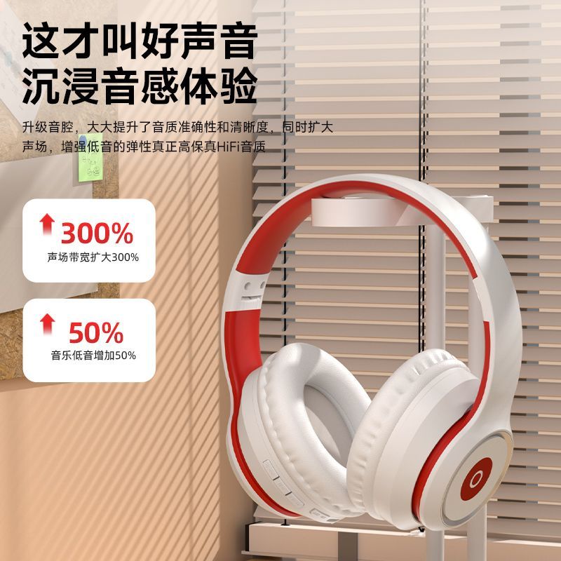 New Headset Bluetooth Music Sports Headset Subwoofer OPPO Huawei iPhone Wireless Headset Universal