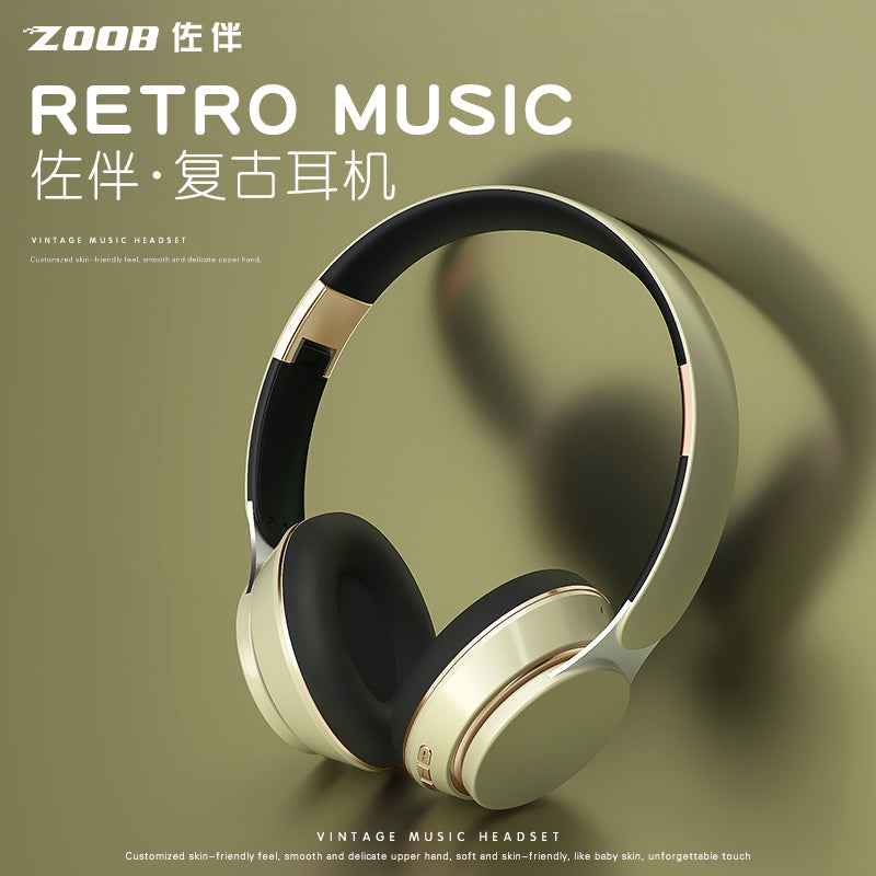 ZOOB Headset/Zuo Ban Over-Ear Headphones Sports Noise Cancelling Long Battery Life Over-Ear Gaming USB Wired