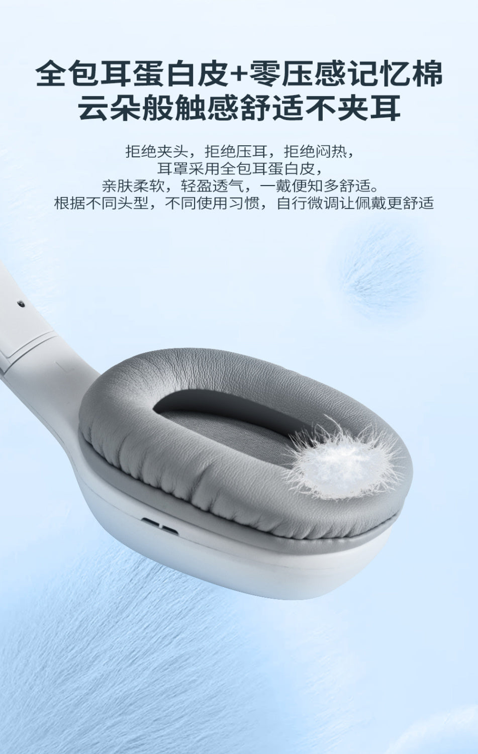 Headphones Over-Ear Bluetooth Android Apple Universal Wireless Student Gaming Music Long Battery Life Heavy Bass Headset