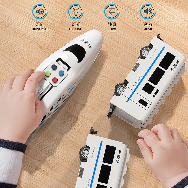 【30Hot Sale1228Pieces】Electric High-Speed Rail Harmony Model Large Simulation Universal Children's Boys Educational Story Toy Train Gift