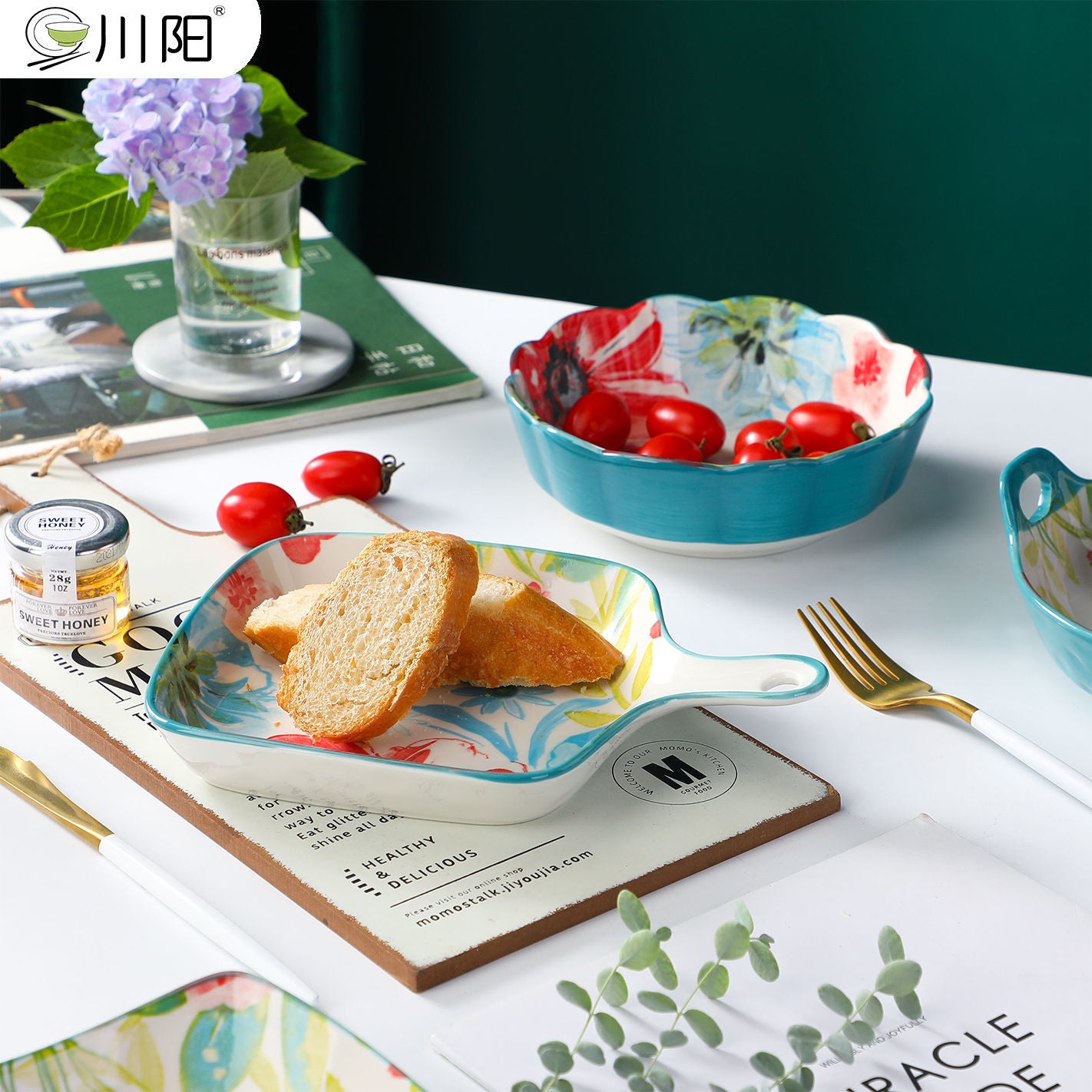【1327Second-Time Repurchase】Ceramic Tableware Suit Internet Celebrity Combination Plate Household Creative Nordic Style Tableware Bowl and Plates Suit Instant Noodles Rice Bowl