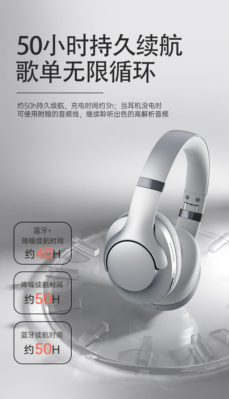 2025New Fanji Headset Bluetooth ANC Active Noise Reduction Wireless Long Endurance Apple Xiaomi Universal