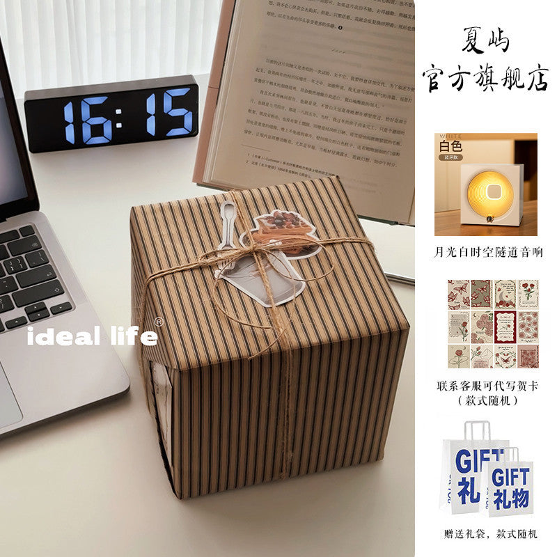 【Various Gift Box Options】Traveling Through Time Speaker Bluetooth Wireless High-Quality Sound Bedroom Atmosphere Night Light Gift for Men and Women Birthday Present