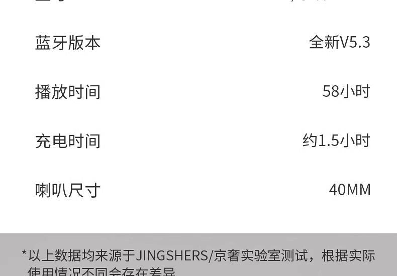 Jingshe Xiaobai Over-Ear Bluetooth Headphones Wireless Earbuds with Microphone for Computer Noise Cancelling Wired Suitable for Sony