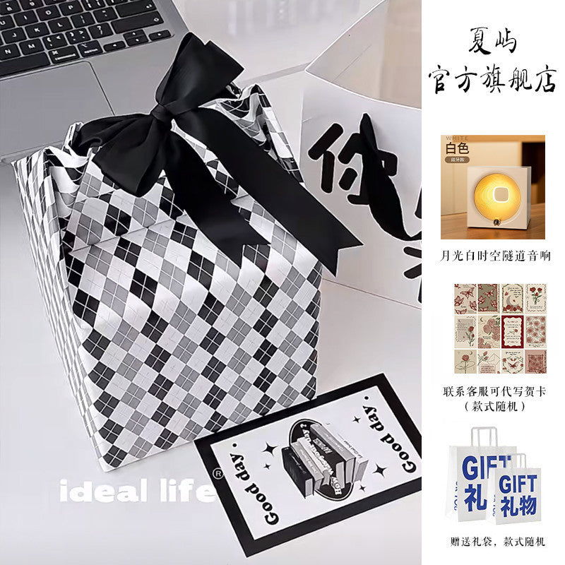 【Various Gift Box Options】Traveling Through Time Speaker Bluetooth Wireless High-Quality Sound Bedroom Atmosphere Night Light Gift for Men and Women Birthday Present