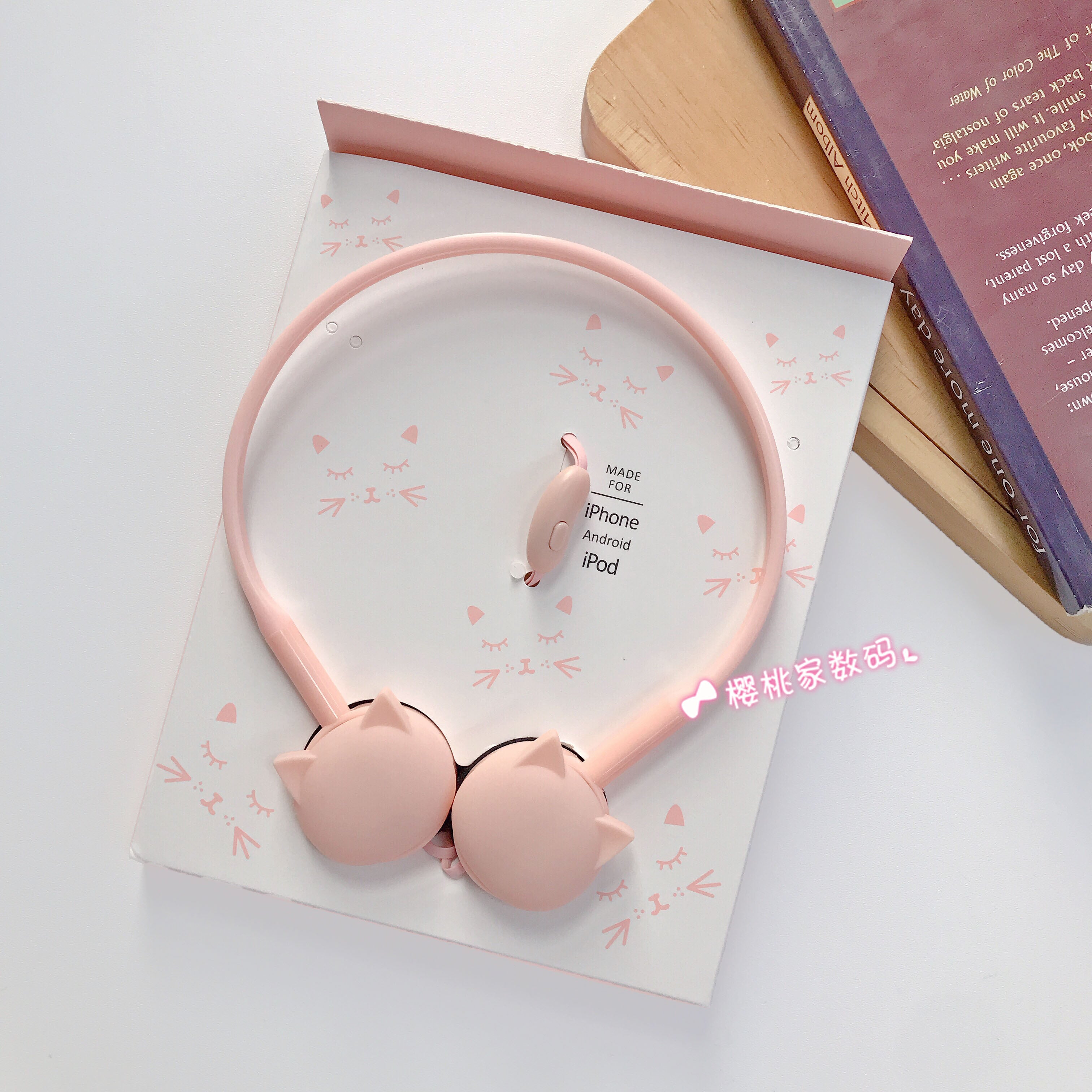 Cute Wired Headphones for Girls with Round Hole Design typec Interface vivo Huawei Glory OPPO Xiaomi Universal